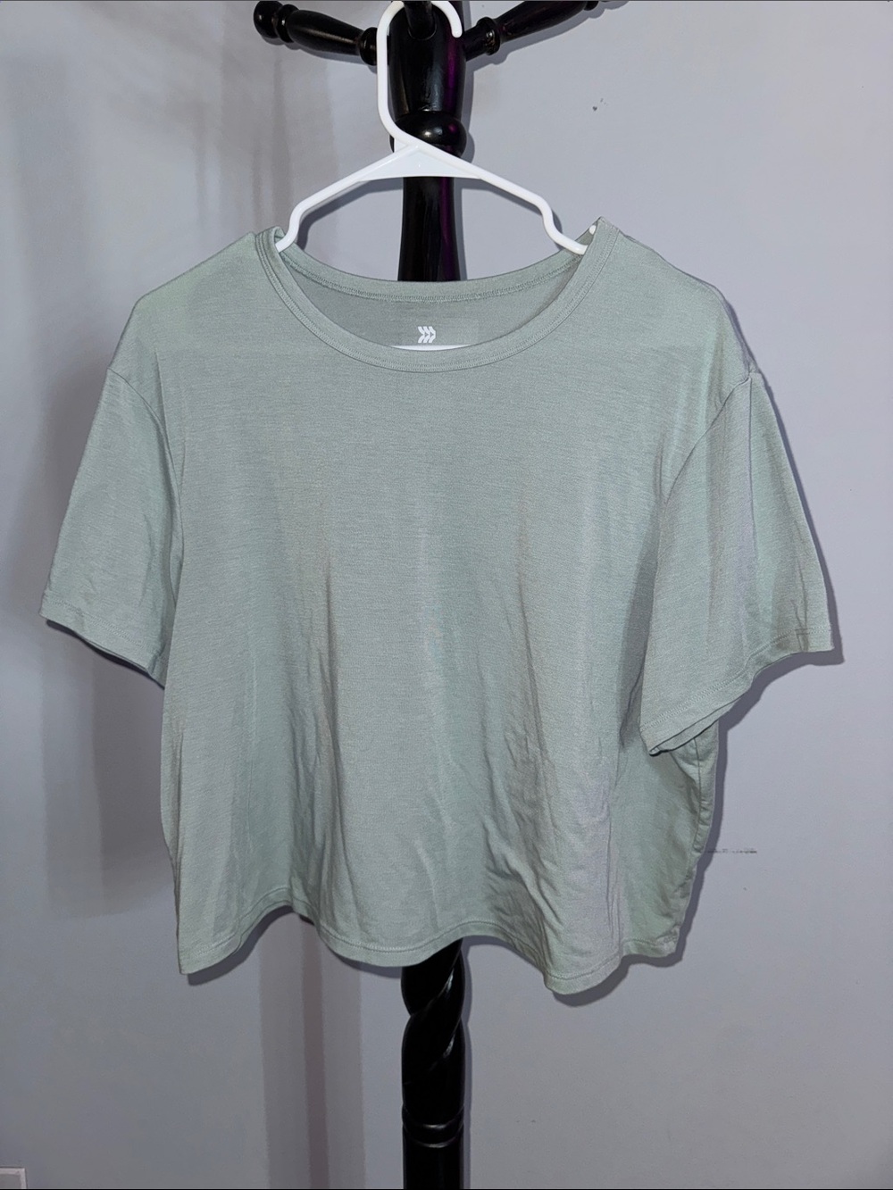 all in motion Sage Green Boxy Crop Tee 31